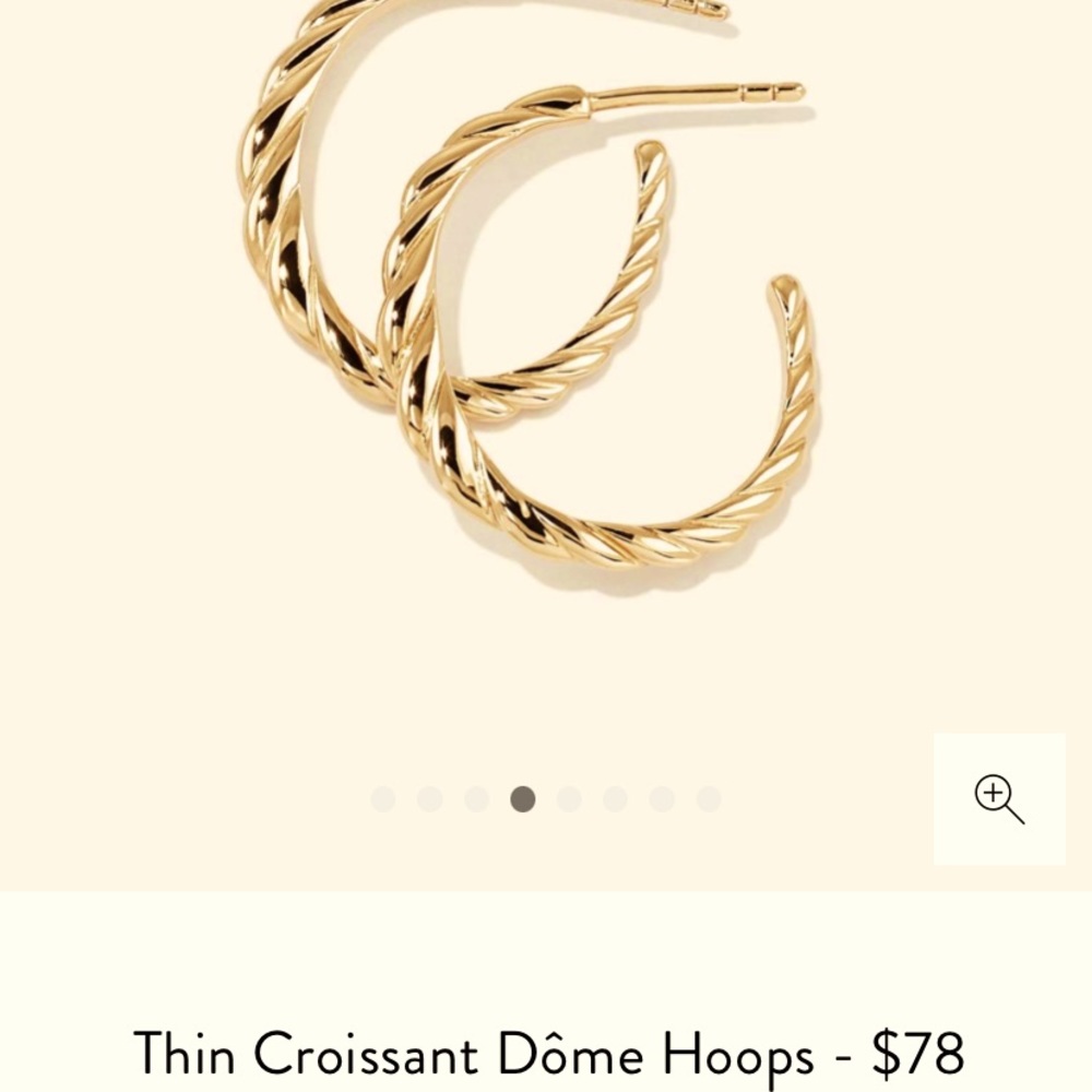 Only 1 Mejuri Thin Croissant hoop
